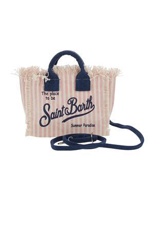 Borsa a mano Vanity in canvas di cotone rosa SAINT BARTH KIDS | VAMI00103448L